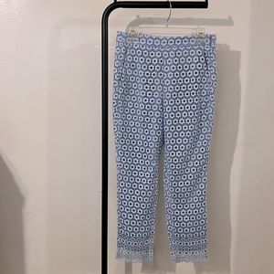 J Crew daisy lace eyelet pant
